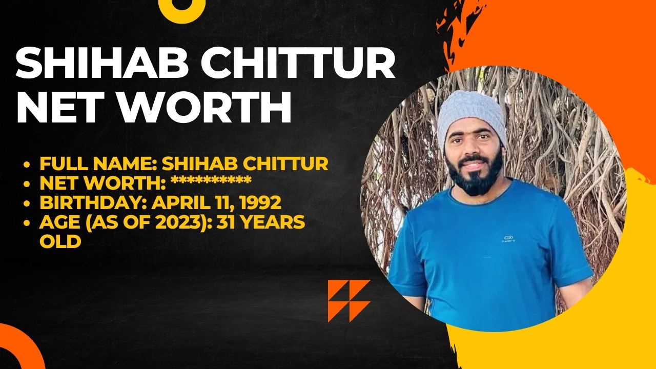 Shihab Chittur Net worth